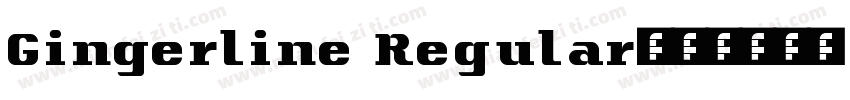 Gingerline Regular字体转换